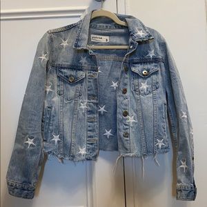 Pistola Jean jacket with white stars